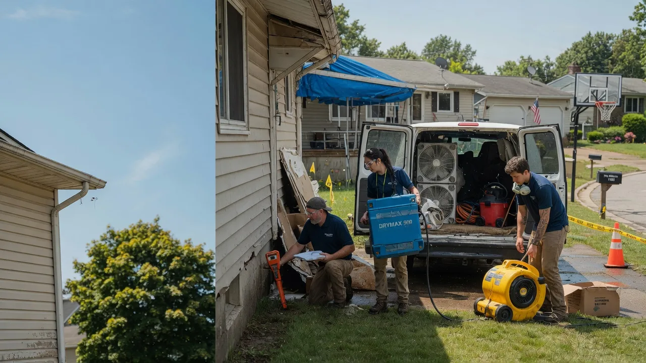 Ceiling Leak Cleanup in New London, MN near me